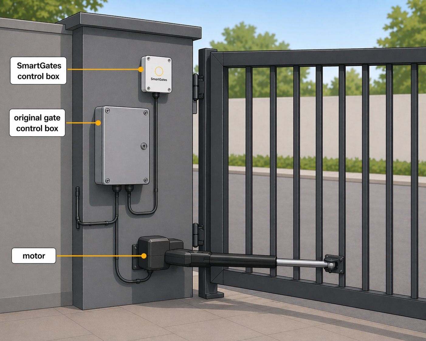 Wie öffne ich mein Tor mit dem Smartphone